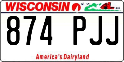 WI license plate 874PJJ