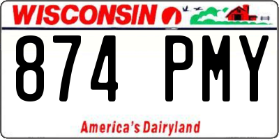 WI license plate 874PMY