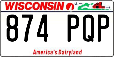 WI license plate 874PQP