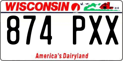 WI license plate 874PXX