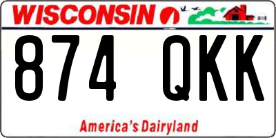 WI license plate 874QKK