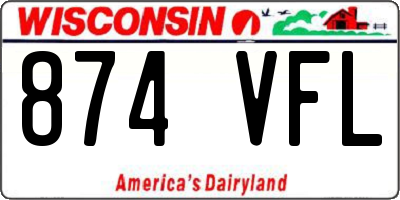 WI license plate 874VFL