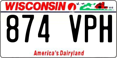 WI license plate 874VPH