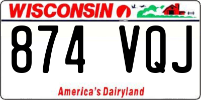 WI license plate 874VQJ