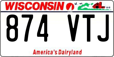 WI license plate 874VTJ