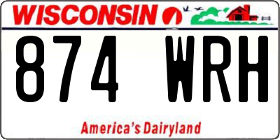 WI license plate 874WRH