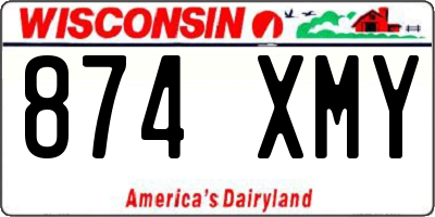 WI license plate 874XMY