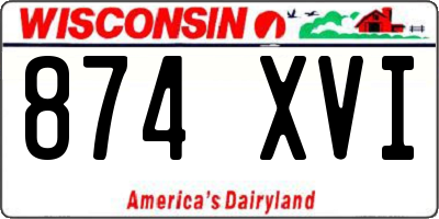 WI license plate 874XVI