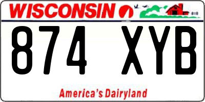 WI license plate 874XYB