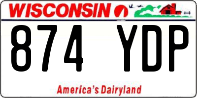 WI license plate 874YDP
