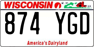 WI license plate 874YGD