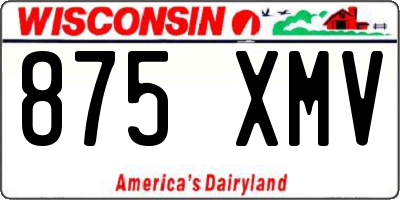 WI license plate 875XMV