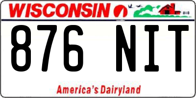 WI license plate 876NIT