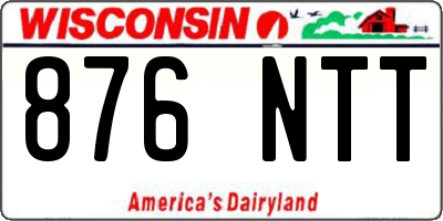 WI license plate 876NTT
