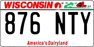 WI license plate 876NTY