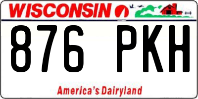 WI license plate 876PKH