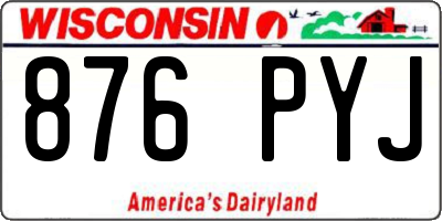 WI license plate 876PYJ