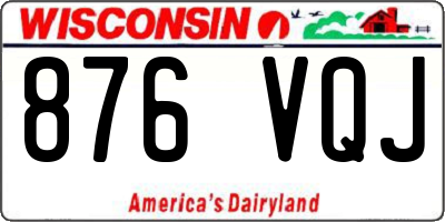 WI license plate 876VQJ