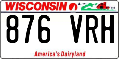 WI license plate 876VRH