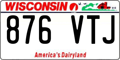 WI license plate 876VTJ