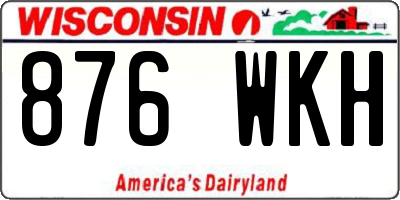 WI license plate 876WKH