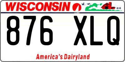 WI license plate 876XLQ