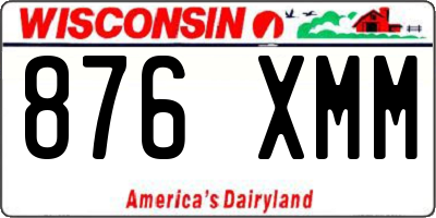 WI license plate 876XMM