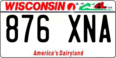 WI license plate 876XNA