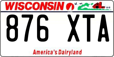 WI license plate 876XTA