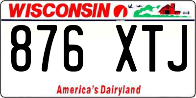 WI license plate 876XTJ