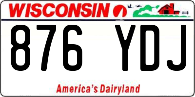 WI license plate 876YDJ