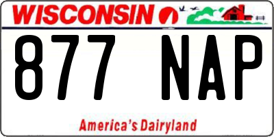 WI license plate 877NAP