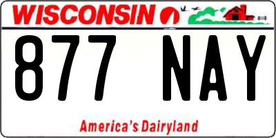 WI license plate 877NAY