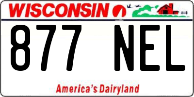 WI license plate 877NEL