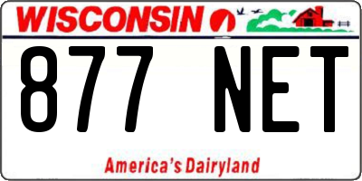WI license plate 877NET