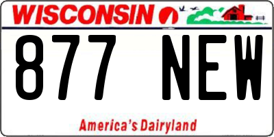 WI license plate 877NEW