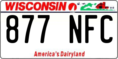 WI license plate 877NFC