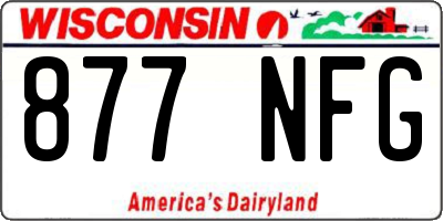 WI license plate 877NFG