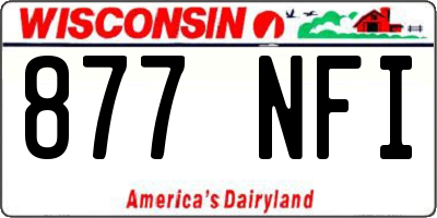 WI license plate 877NFI