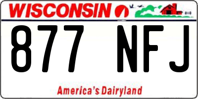 WI license plate 877NFJ