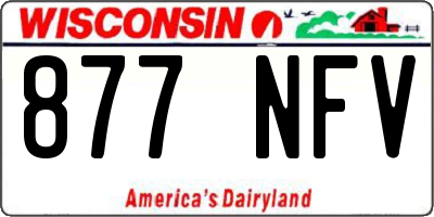 WI license plate 877NFV