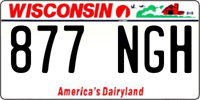 WI license plate 877NGH