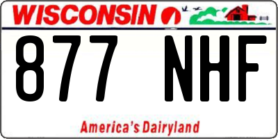 WI license plate 877NHF