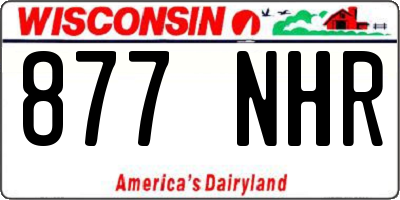WI license plate 877NHR