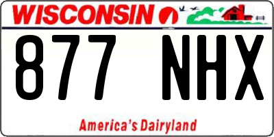 WI license plate 877NHX