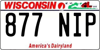 WI license plate 877NIP