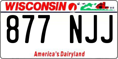 WI license plate 877NJJ