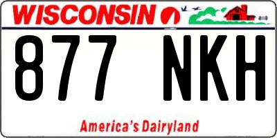 WI license plate 877NKH