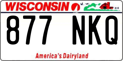 WI license plate 877NKQ