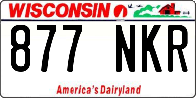 WI license plate 877NKR
